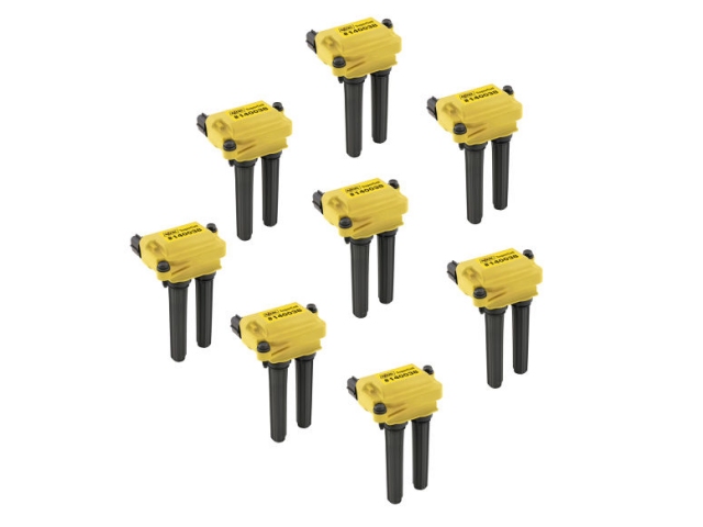 ACCEL SUPERCOIL Ignition Coils, Yellow (2005-2015 CHRYSLER 5.7L, 6.1L & 6.4L HEMI) - Click Image to Close
