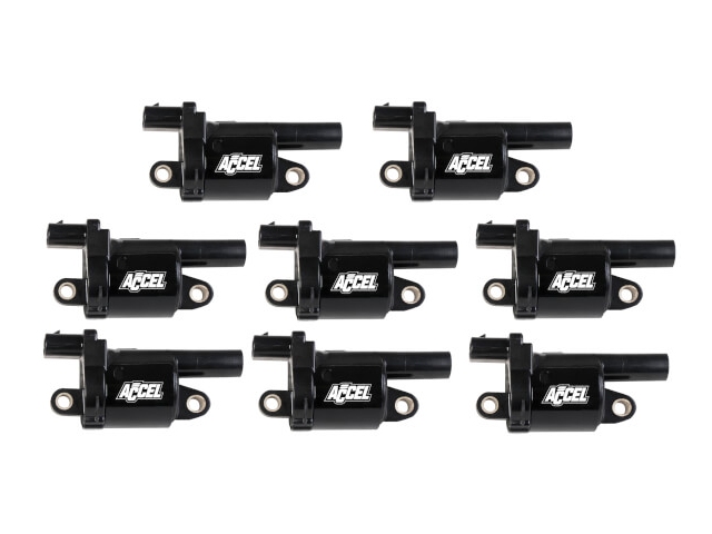 ACCEL Ignition Coils, Round, Black (GM L83 & L86) - Click Image to Close