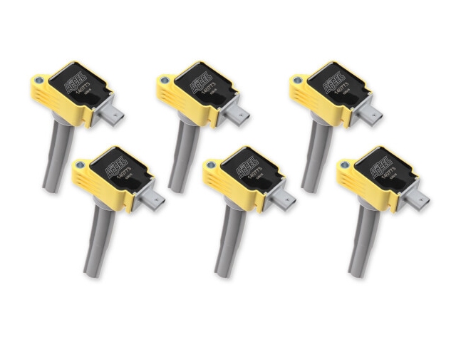 ACCEL SUPERCOIL Ignition Coils, Yellow (FORD 2.7L EcoBoost)