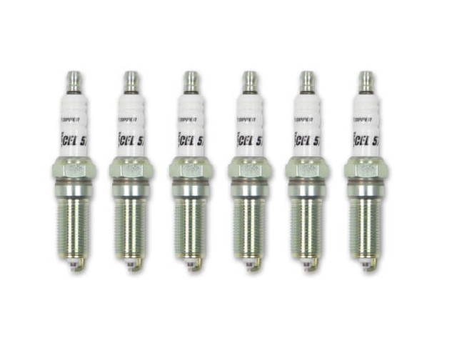 ACCEL HP COPPER Spark Plugs, One Range Colder (FORD 3.5L EcoBoost) - Click Image to Close