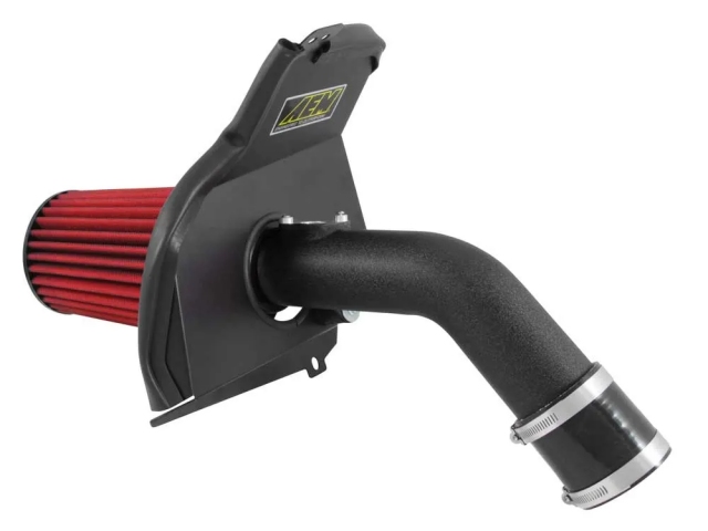 AEM Cold Air Intake System [DRYFLOW], Wrinkle Black (2015-2017 Subaru WRX STi)