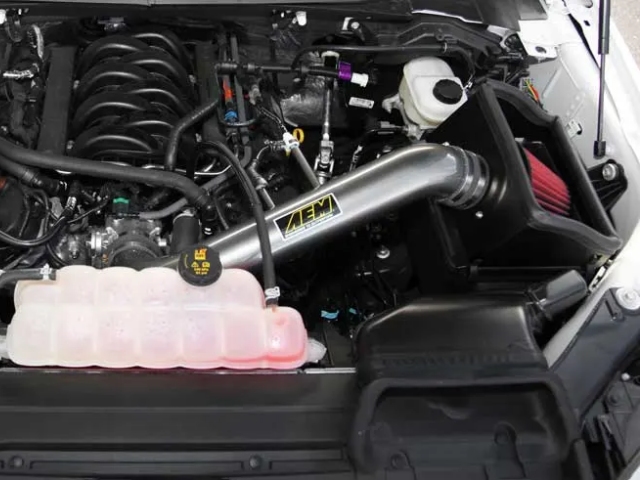 AEM Cold Air Intake System [DRYFLOW], Gunmetal Gray (2015-2020 Ford F-150 5.0L COYOTE)