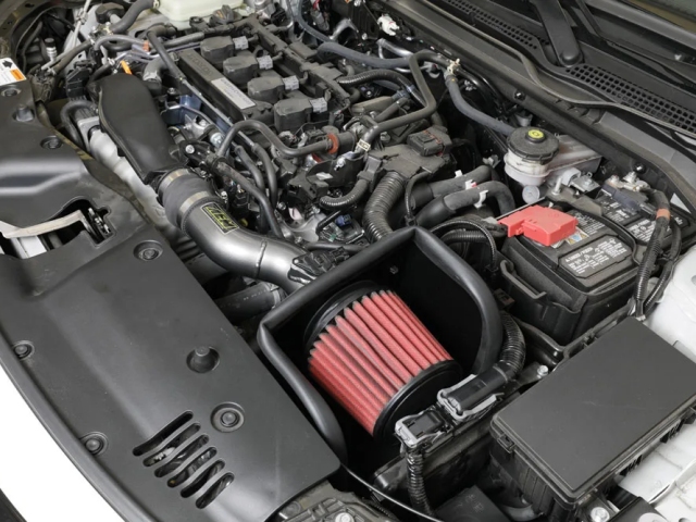 AEM Cold Air Intake System [DRYFLOW], Gunmetal Gray (2017-2020 Honda Civic Si) - Click Image to Close