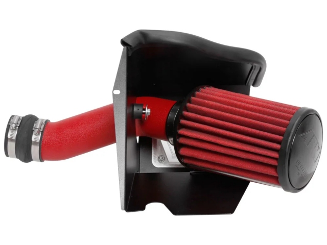 AEM Cold Air Intake System [DRYFLOW], Wrinkle Red (2018 Subaru WRX STi)