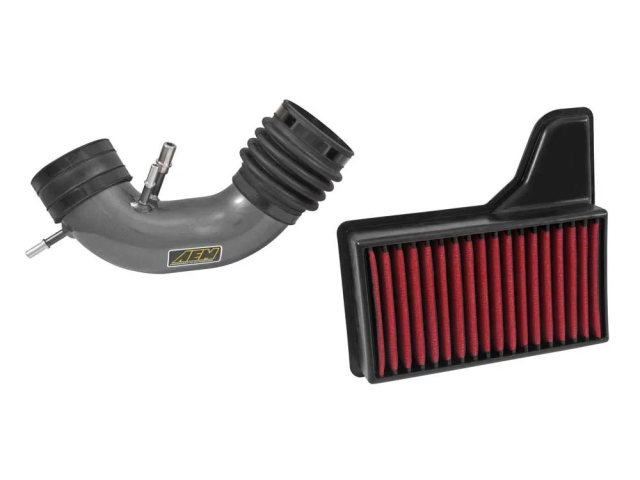 AEM Cold Air Intake System [DRYFLOW], Gunmetal Gray (2015-2017 Ford Mustang GT) - Click Image to Close