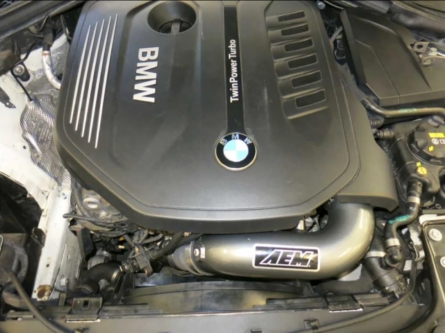 AEM Charge Pipe Kit, Gunmetal Gray (2015-2019 BMW M240i) - Click Image to Close
