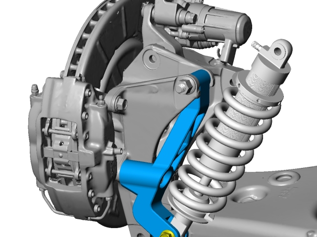 AEM EV Tesla Rear Cradle Coilover Brackets