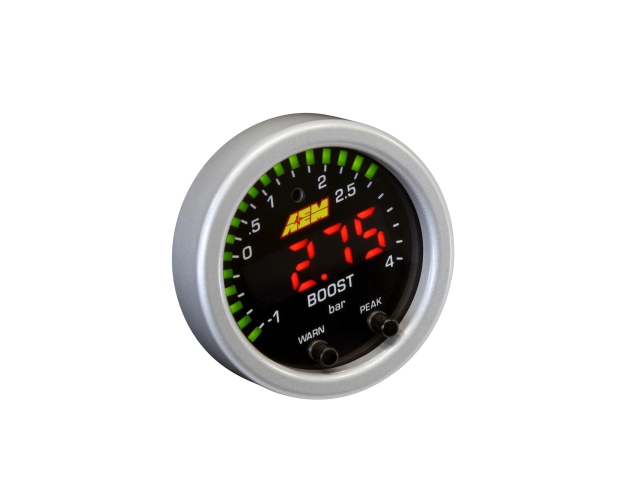 AEM X-SERIES Boost Pressure Gauge Kit (-30in/Hg Vacuum/0-60 PSI/-1-4 BAR)