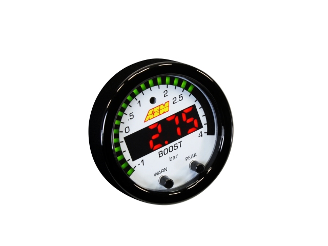 AEM X-SERIES Boost Pressure Gauge Kit (-30in/Hg Vacuum/0-60 PSI/-1-4 BAR)