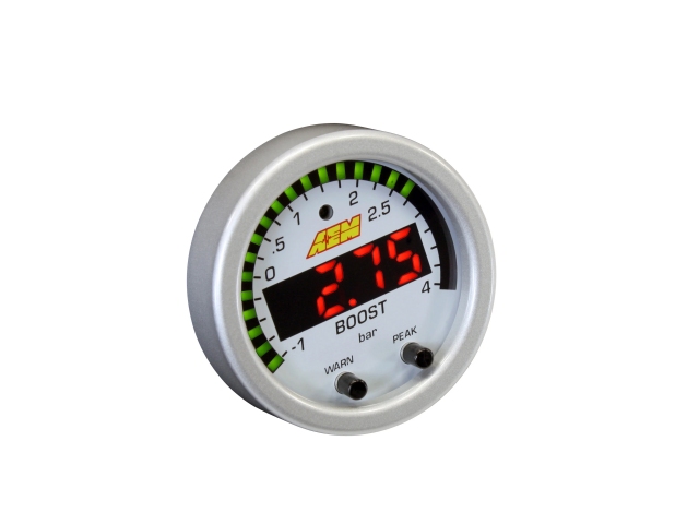 AEM X-SERIES Boost Pressure Gauge Kit (-30in/Hg Vacuum/0-60 PSI/-1-4 BAR)