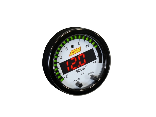 AEM X-SERIES Boost/Fuel Pressure Gauge Kit (0-15 PSI)