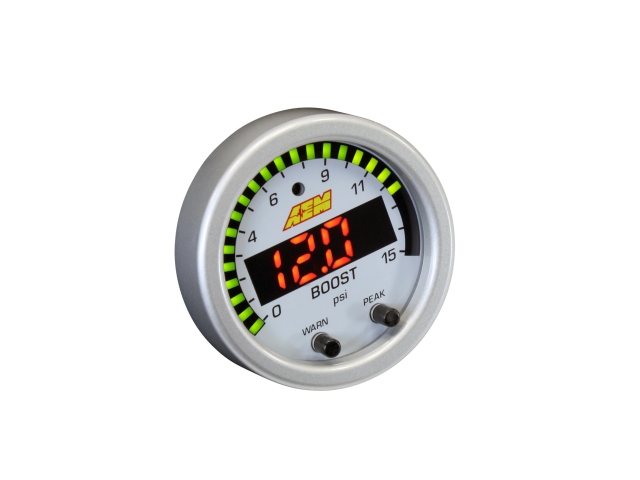 AEM X-SERIES Boost/Fuel Pressure Gauge Kit (0-15 PSI)