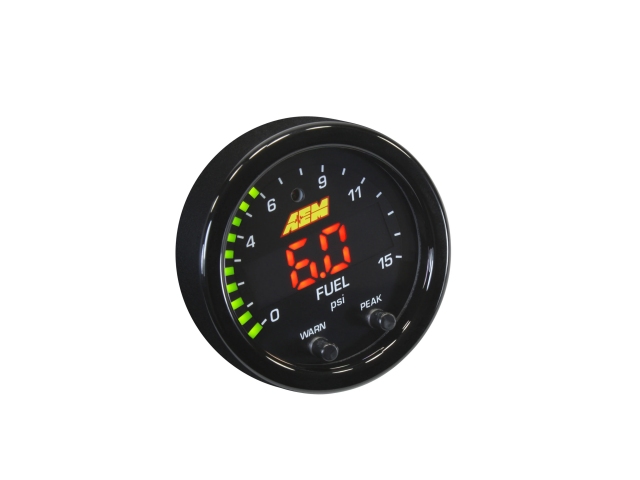 AEM X-SERIES Boost/Fuel Pressure Gauge Kit (0-15 PSI)