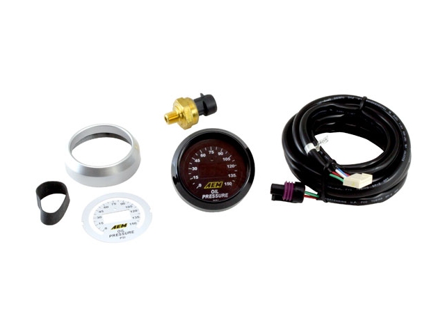 AEM Digital Fuel/Oil Pressure, 0-150 PSI