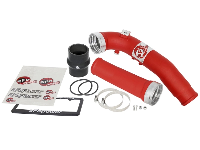 aFe POWER BladeRunner Intercooler Tube w/ Coupling & Clamps, Cold Side, Red