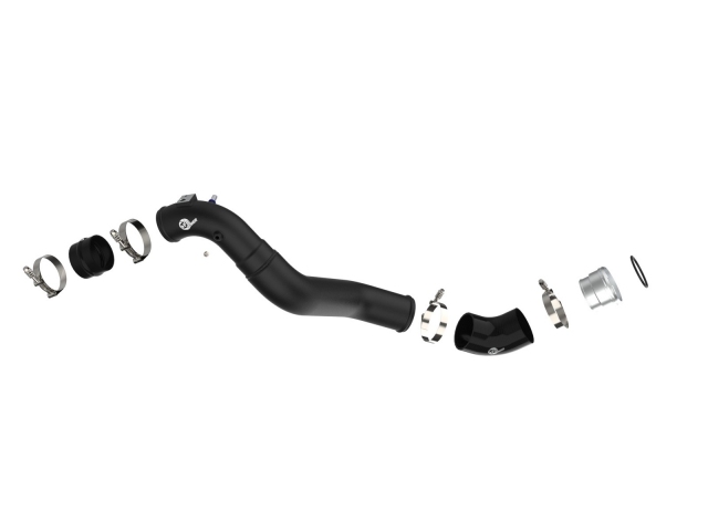 aFe POWER BLADERUNNER 3"/3.5" Aluminum Cold Charge Pipe, Black (2021-2022 F-150 & Raptor 3.5L EcoBoost)