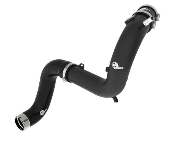 aFe POWER BLADERUNNER Aluminum Cold Charge Pipe, Wrinkle Black (2024-2025 Ford Ranger Raptor & 2022-2025 Bronco Raptor)