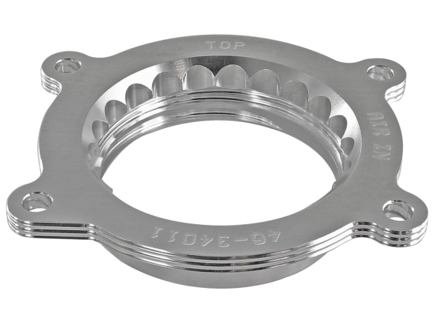 aFe POWER Silver Bullet Throttle Body Spacer (2016-2019 Camaro SS & 2014-2019 Corvette Stingray) - Click Image to Close