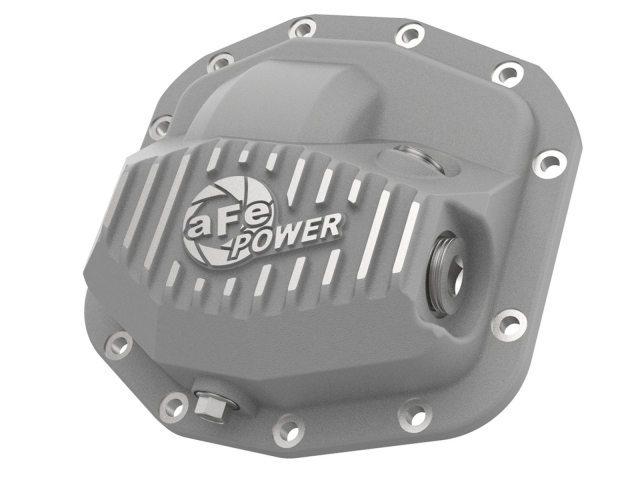 aFe POWER PRO SERIES Differential Cover w/ Machined Fins, Front, Raw (2018 Wrangler JL)