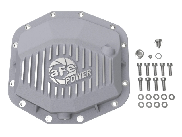 aFe POWER Rear Differential Cover w/ Machined Fins, Raw (RAM 1500 TRX & RHO)