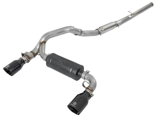 takeda Cat-Back Exhaust w/ Black Tips, 3" (2016-2018 Focus RS)
