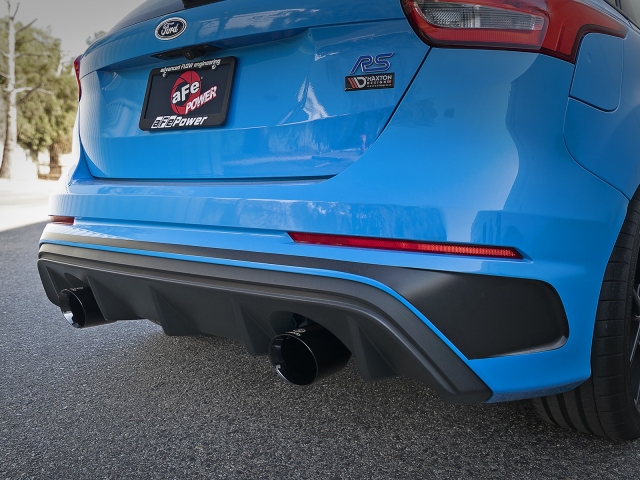 takeda Cat-Back Exhaust w/ Black Tips, 3" (2016-2018 Focus RS)