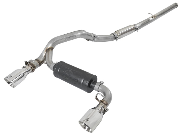 takeda Cat-Back Exhaust w/ Polished Tips, 3" (2016-2018 Focus RS)