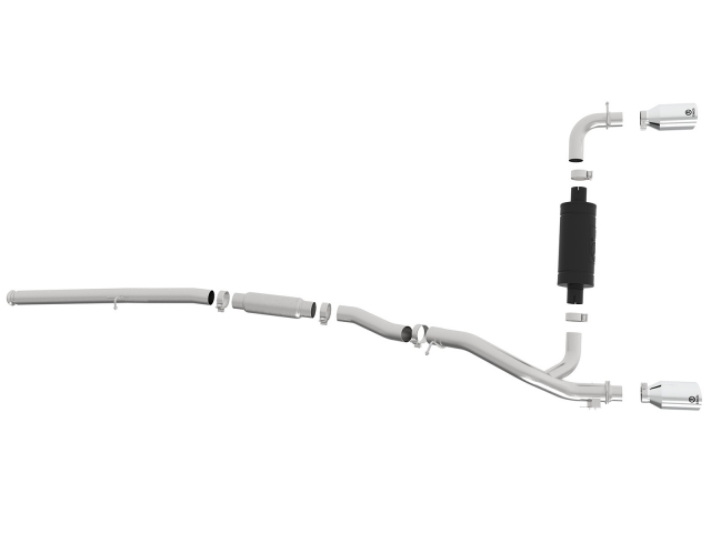 takeda Cat-Back Exhaust w/ Polished Tips, 3" (2016-2018 Focus RS)