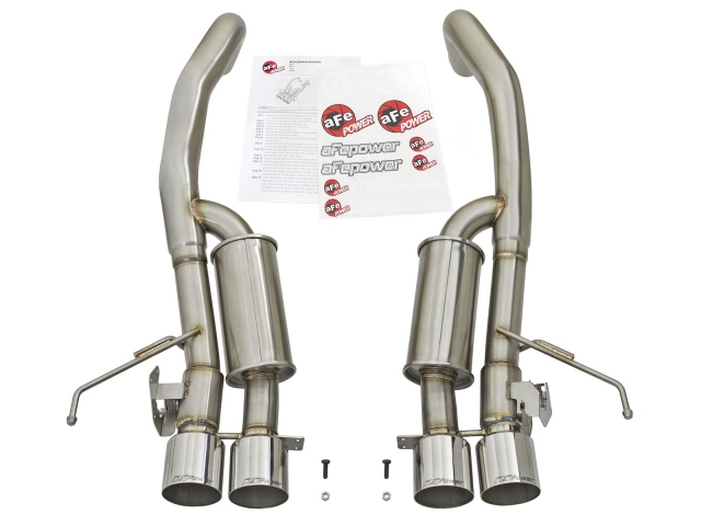 aFe POWER MACH Force XP Axle-Back Exhaust w/ Polished Tips (2015-2017 Corvette Z06) - Click Image to Close