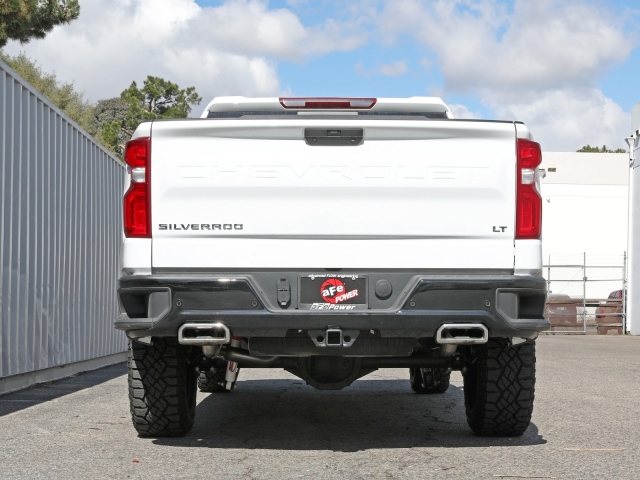aFe POWER GEMINI XV Cat-Back Exhaust w/ Electric Cut-Out, 4" (1999-2022 Silverado & Sierra 1500 6.2L V8) - Click Image to Close