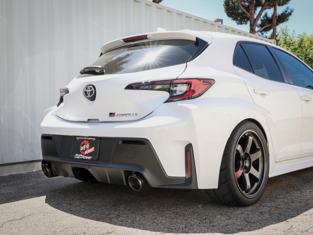 aFe POWER GEMINI IV Cat-Back Exhaust w/ Carbon Fiber Tips (2023-2024 Toyota GR Corolla)