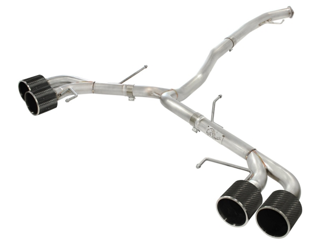 takeda Cat-Back Exhaust w/ Carbon Fiber Tips (2009-2015 GT-R) - Click Image to Close