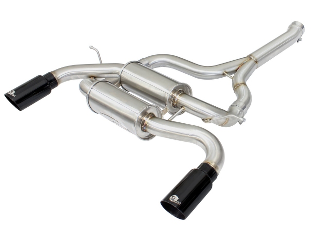 aFe POWER MACH Force XP Axle-Back Exhaust w/ Black Tips (2012-2015 335i & 2014-2016 435i) - Click Image to Close