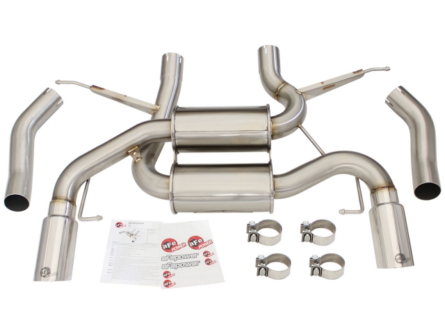 aFe POWER MACH Force XP Axle-Back Exhaust w/ Polished Tips (2007-2013 335i)