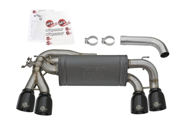 aFe POWER MACH Force XP Axle-Back Exhaust w/ Black Tips (2016-2017 M2) - Click Image to Close