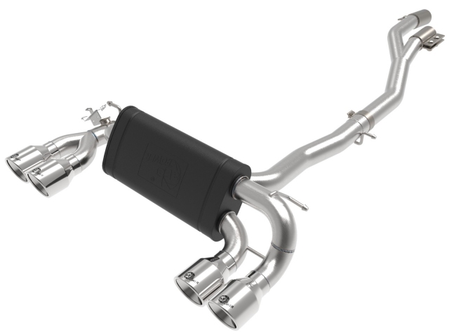 aFe POWER MACH Force XP Axle-Back Exhaust w/ Polished Tips , 3"/2-1/2" (2019-2021 BMW M2 Competition)