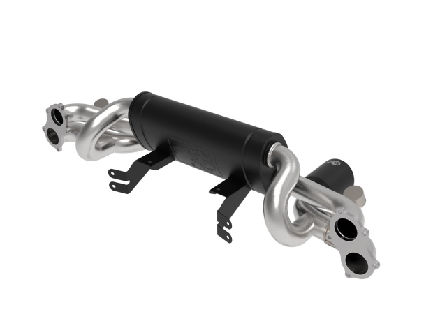 aFe POWER MACH Force XP Cat-Back Exhaust w/ Black Tips, 2.25"/2.5" (Porsche 2020-2022 718 Cayman GT4)