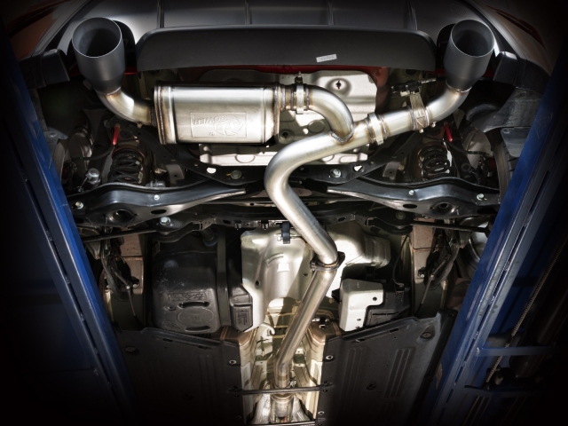 takeda Axle-Back Exhaust w/ Polished Tips, 3" (2022-2023 Hyundai Kona N) - Click Image to Close