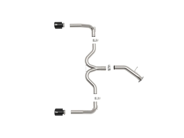 takeda 3" To 2-1/2" Axle-Back Exhaust w/ Black Tips (2019-2021 Kia Forte GT)