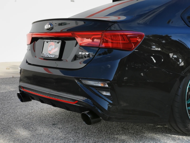 takeda 3" To 2-1/2" Axle-Back Exhaust w/ Black Tips (2019-2021 Kia Forte GT)