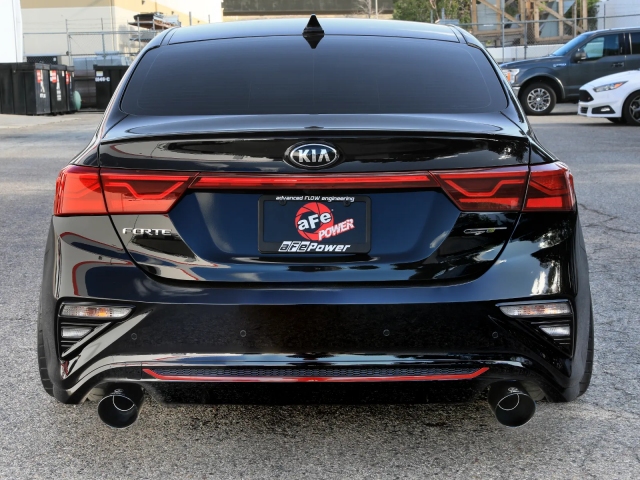 takeda 3" To 2-1/2" Axle-Back Exhaust w/ Black Tips (2019-2021 Kia Forte GT)
