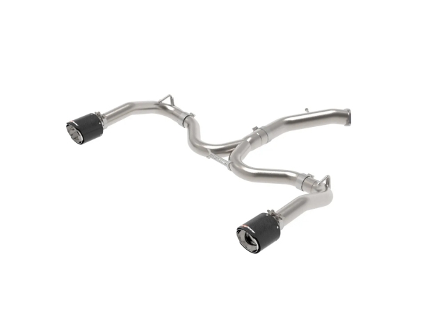 takeda 3" To 2-1/2" Axle-Back Exhaust w/ Carbon Fiber Tips (2019-2021 Kia Forte GT)