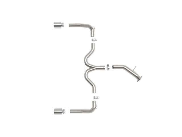 takeda 3" To 2-1/2" Axle-Back Exhaust w/ Polished Tips (2019-2021 Kia Forte GT)