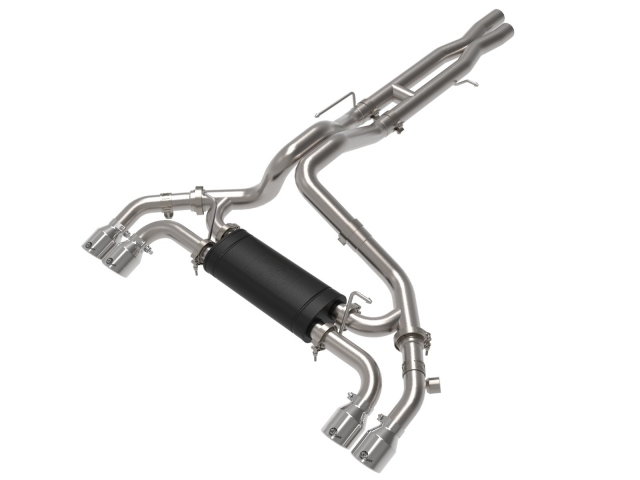 aFe POWER VULCAN SERIES Cat-Back Exhaust w/ Polished Tips, 3"/2-1/2" (2021-2023 Wrangler Rubicon 392) - Click Image to Close