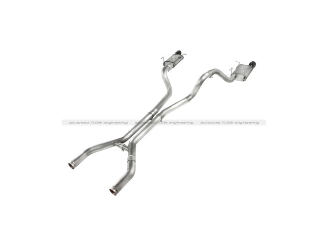 aFe POWER MACH Force XP Cat-Back Exhaust w/ Black Tips, 3" (2011-2014 Mustang GT) - Click Image to Close