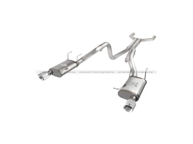aFe POWER MACH Force XP Cat-Back Exhaust w/ Polished Tips, 3" (2011-2014 Mustang GT)