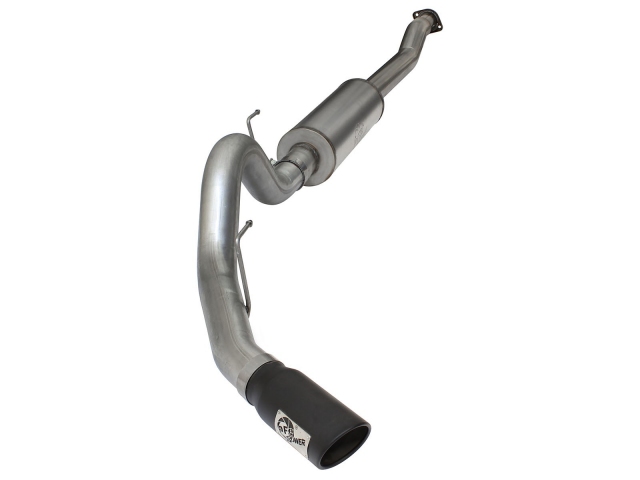 aFe POWER MACH Force XP Cat-Back Exhaust w/ Black Tip (2015-2016 F-150 2.7L & 3.5L EcoBoost) - Click Image to Close