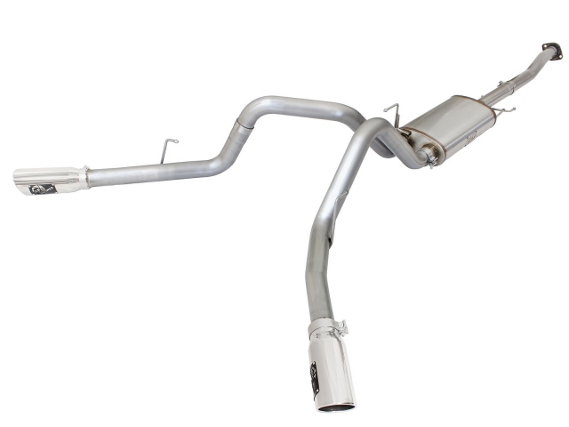 aFe POWER MACH Force XP Cat-Back Exhaust w/ Polished Tips (2015-2016 F-150 2.7L & 3.5L EcoBoost) - Click Image to Close