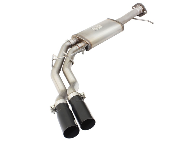 aFe POWER REBEL SERIES Cat-Back Exhaust w/ Black Tips (2010-2014 F-150 6.2L V8) - Click Image to Close