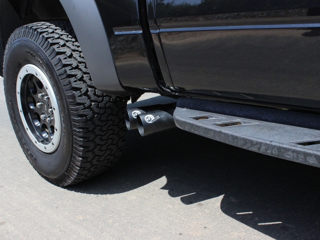 aFe POWER REBEL SERIES Cat-Back Exhaust w/ Black Tips (2010-2014 F-150 6.2L V8) - Click Image to Close
